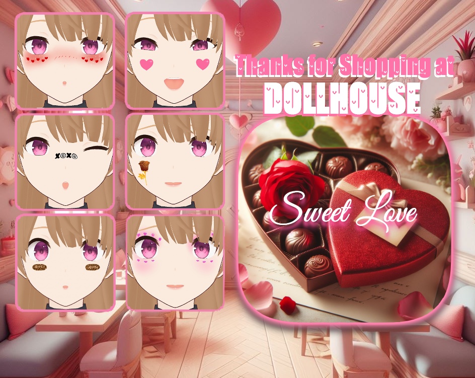 Valentine Face Paint 17pack | バレンタイン フェイスペイント 17パック