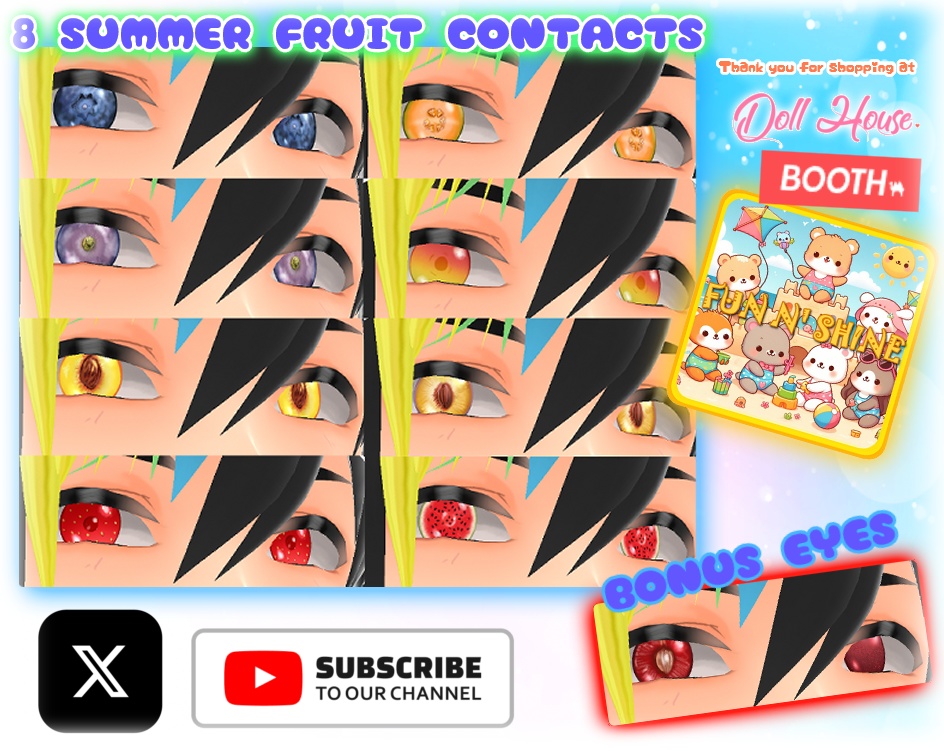 Summer Fruit Contacts | 夏の果物の連絡先