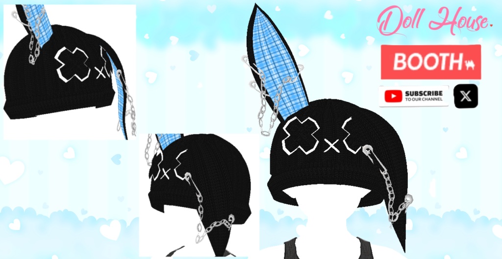 Emo Bunny Beanie|エモバニービーニー