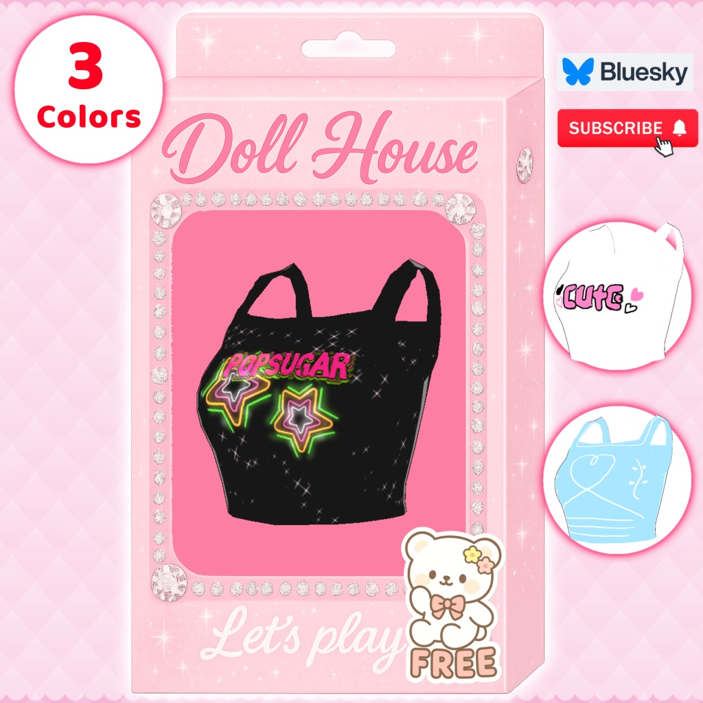Girly Tanks 3 Colors | ガーリータンクトップ 3色