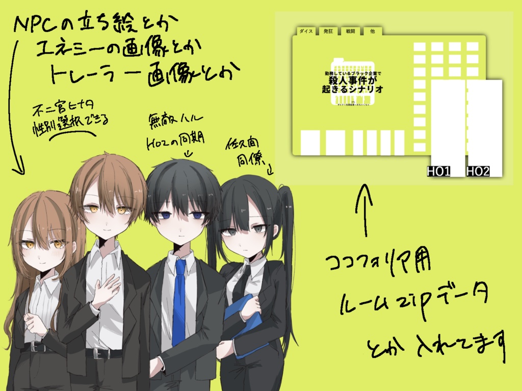 【CoC6版シナリオ】勤めているブラック企業で殺人事件が起きるシナリオ