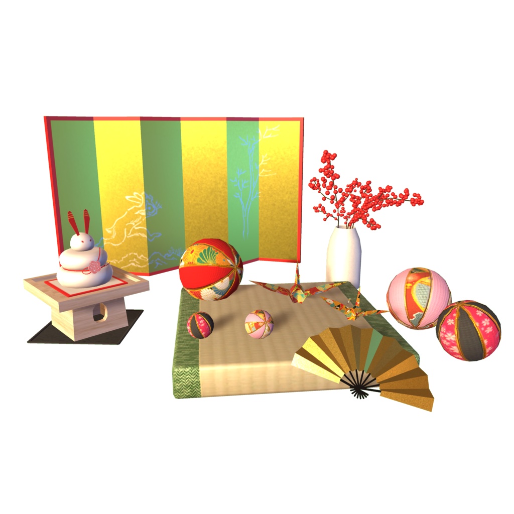 【兎年】お正月こものセット2023 (計10点) VRChat