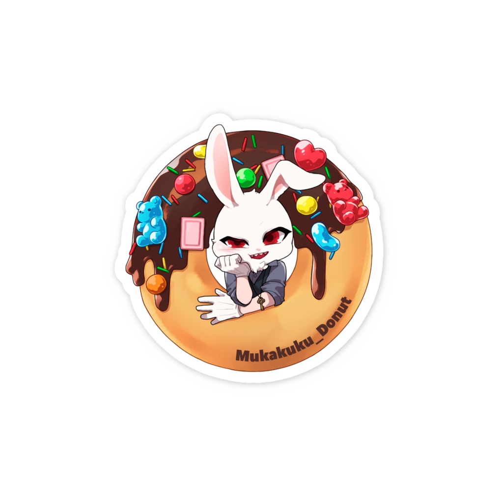 ムカククドーナツ🍩ステッカー
