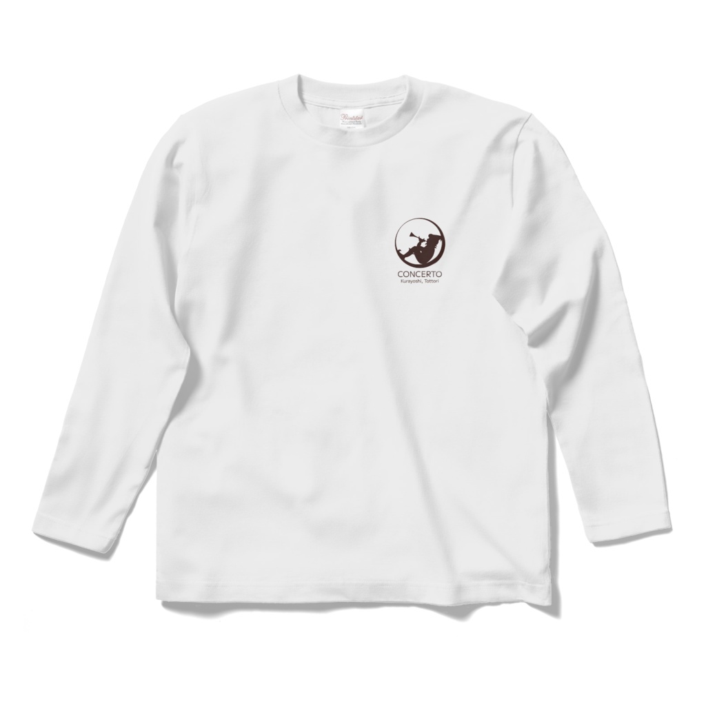 ロゴ長袖Tシャツ-ホワイト