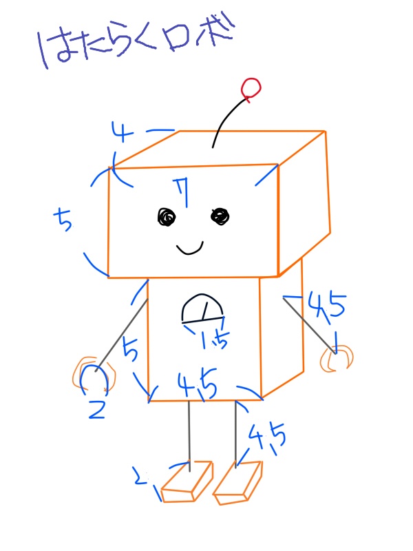 はたらくロボのフェルトぬいぐるみ