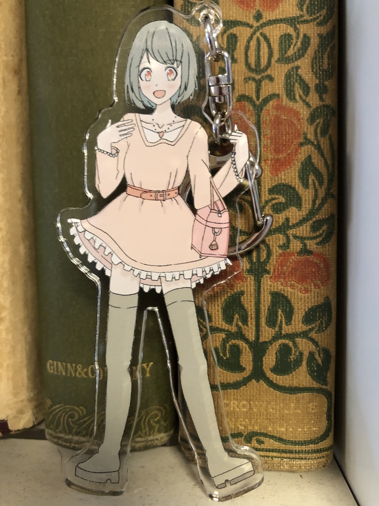 kawaii女の子アクリルキーホルダー