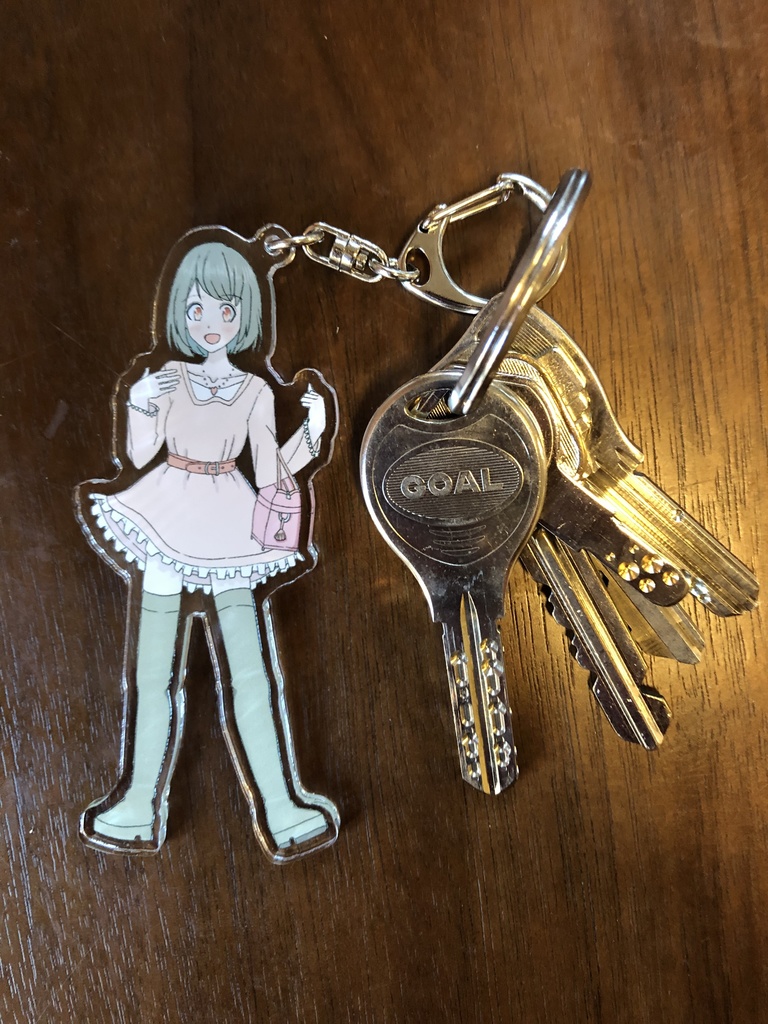 kawaii女の子アクリルキーホルダー