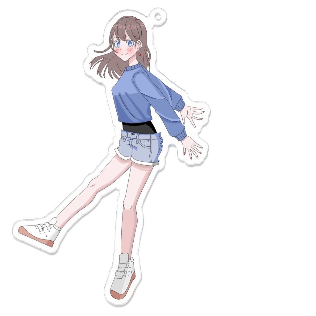 kawaii女の子2アクリルキーホルダー