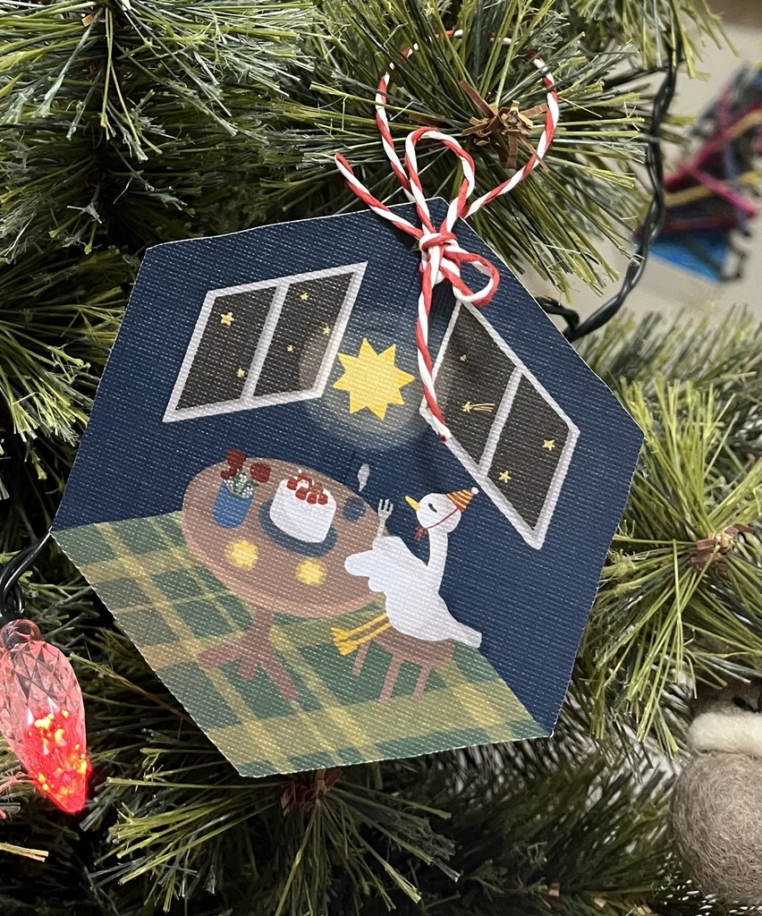 オーナメントにもなるミニメッセージカード