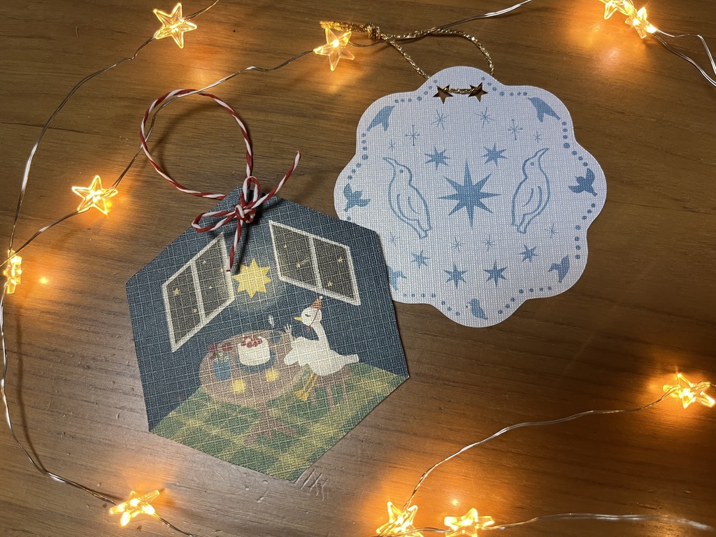 オーナメントにもなるミニメッセージカード