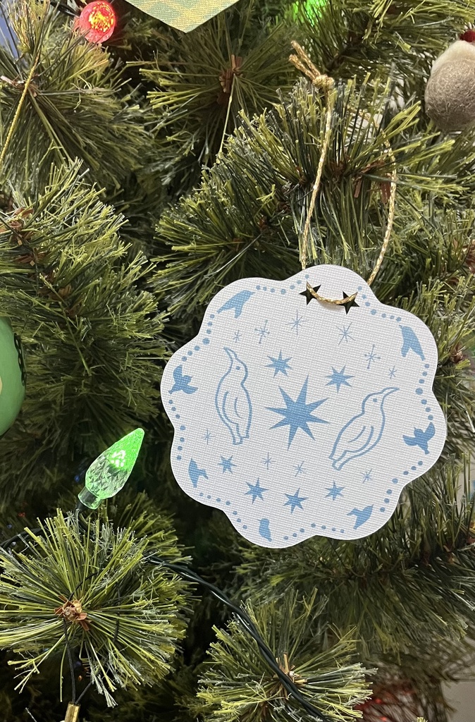 オーナメントにもなるミニメッセージカード