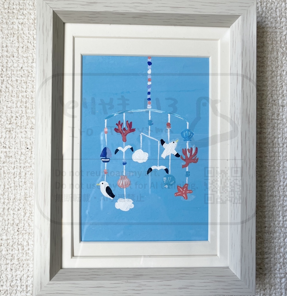 カモメのモビール