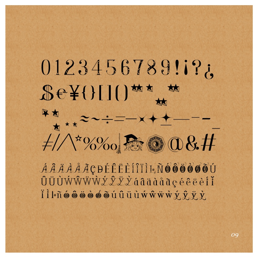 TOHO FONT PROJECT Vol.2.5 霧雨魔理沙