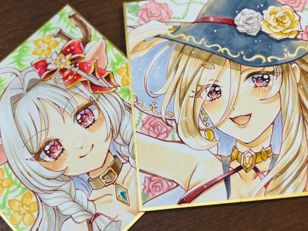 ルイズマリー(サマー)クレジッタ(サマー)色紙