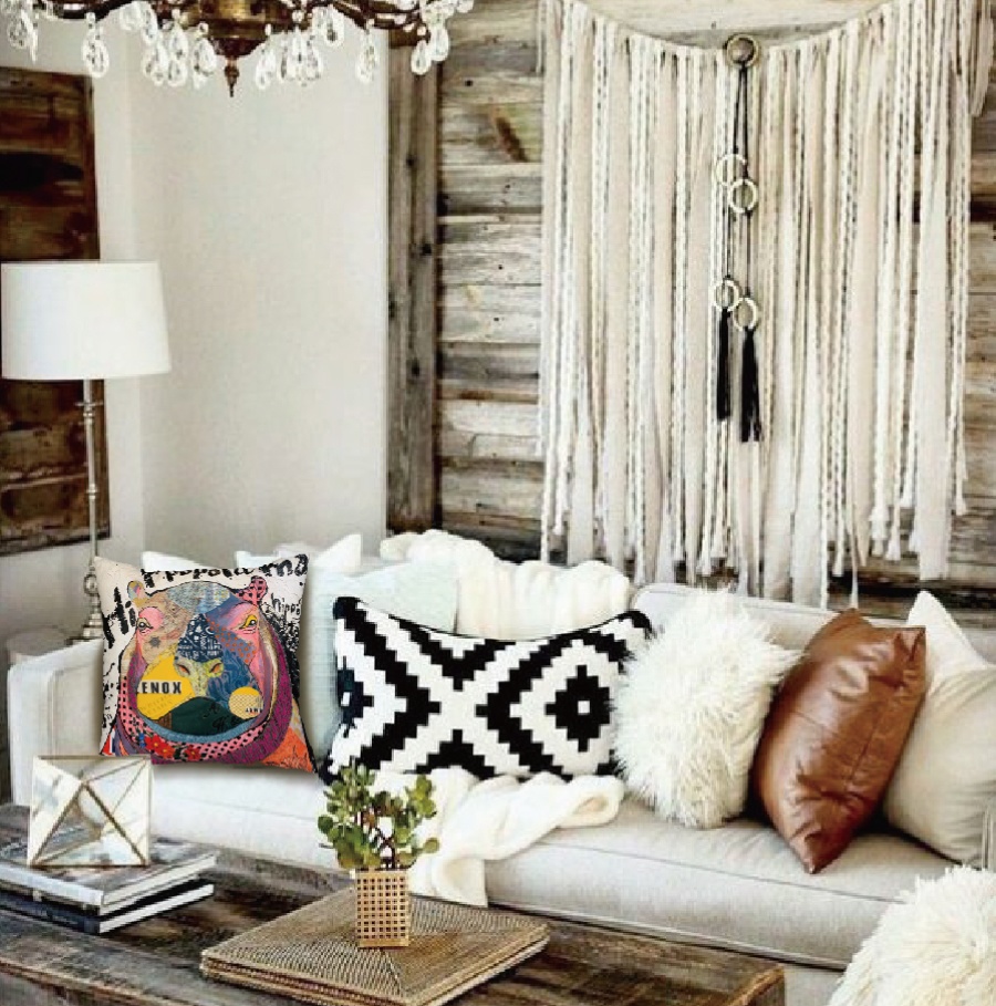 かばのクッションカバー