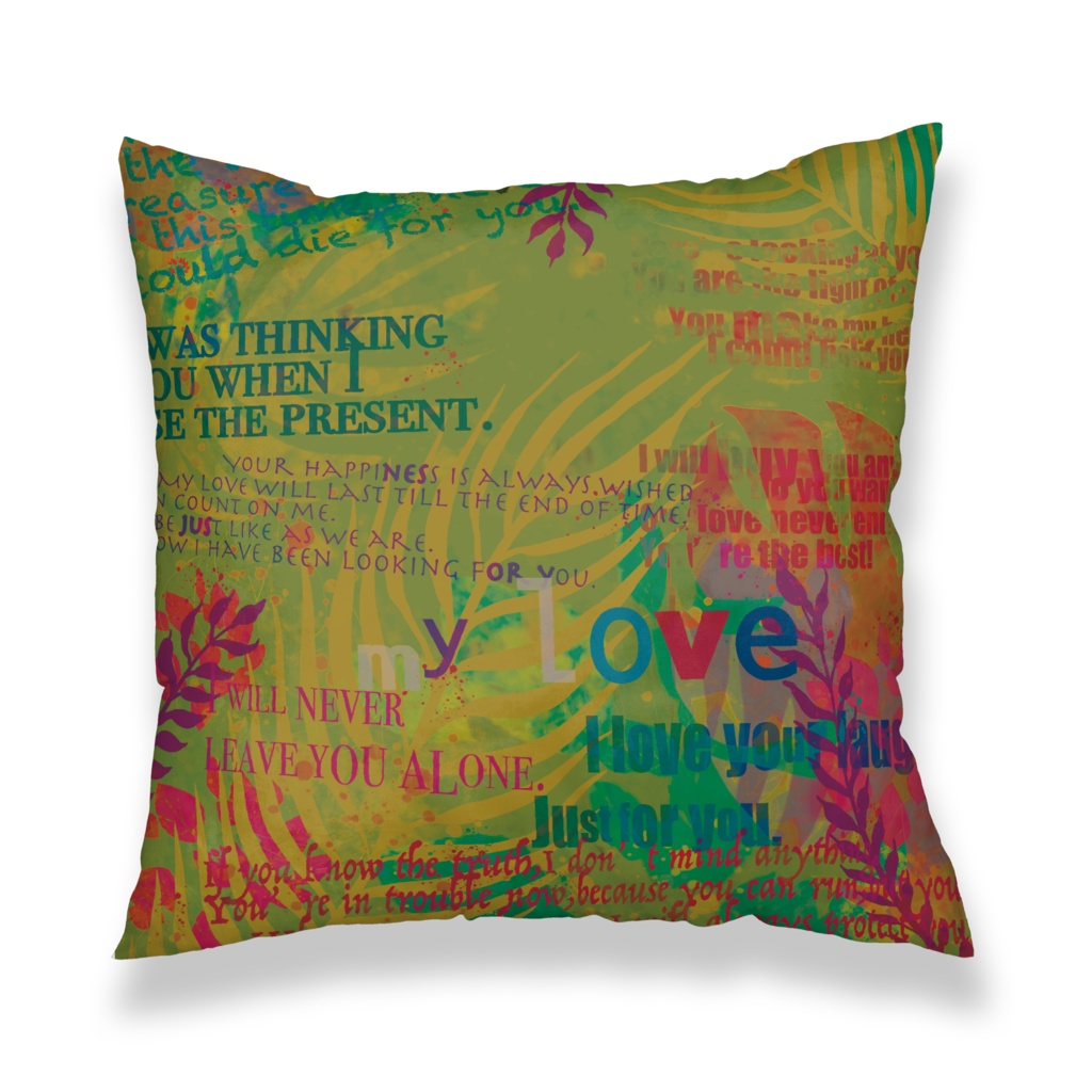 フラミンゴのクッションカバー