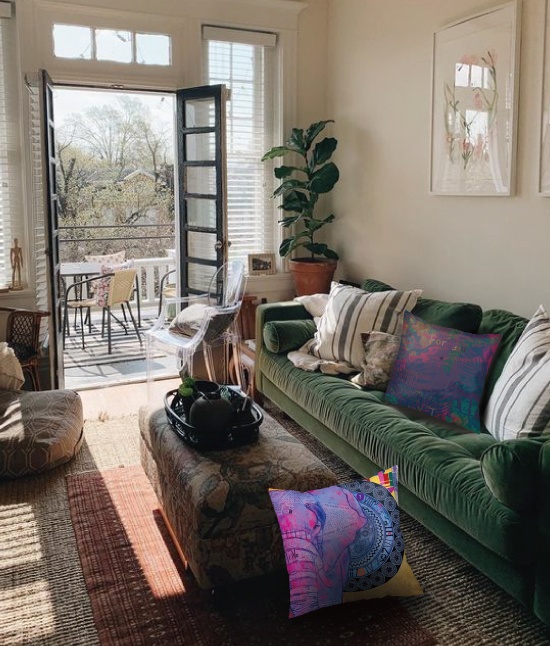 ぞうのクッションカバー