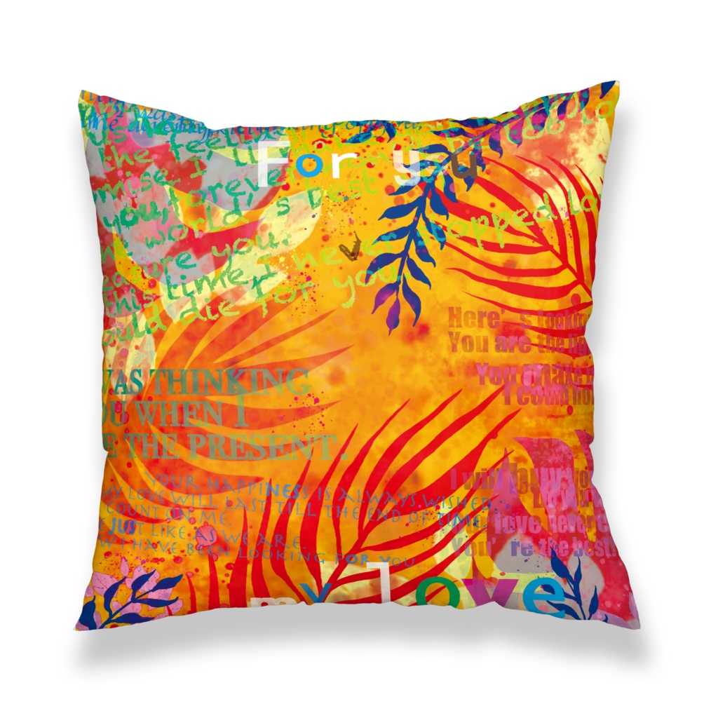 クロヒョウのクッションカバー