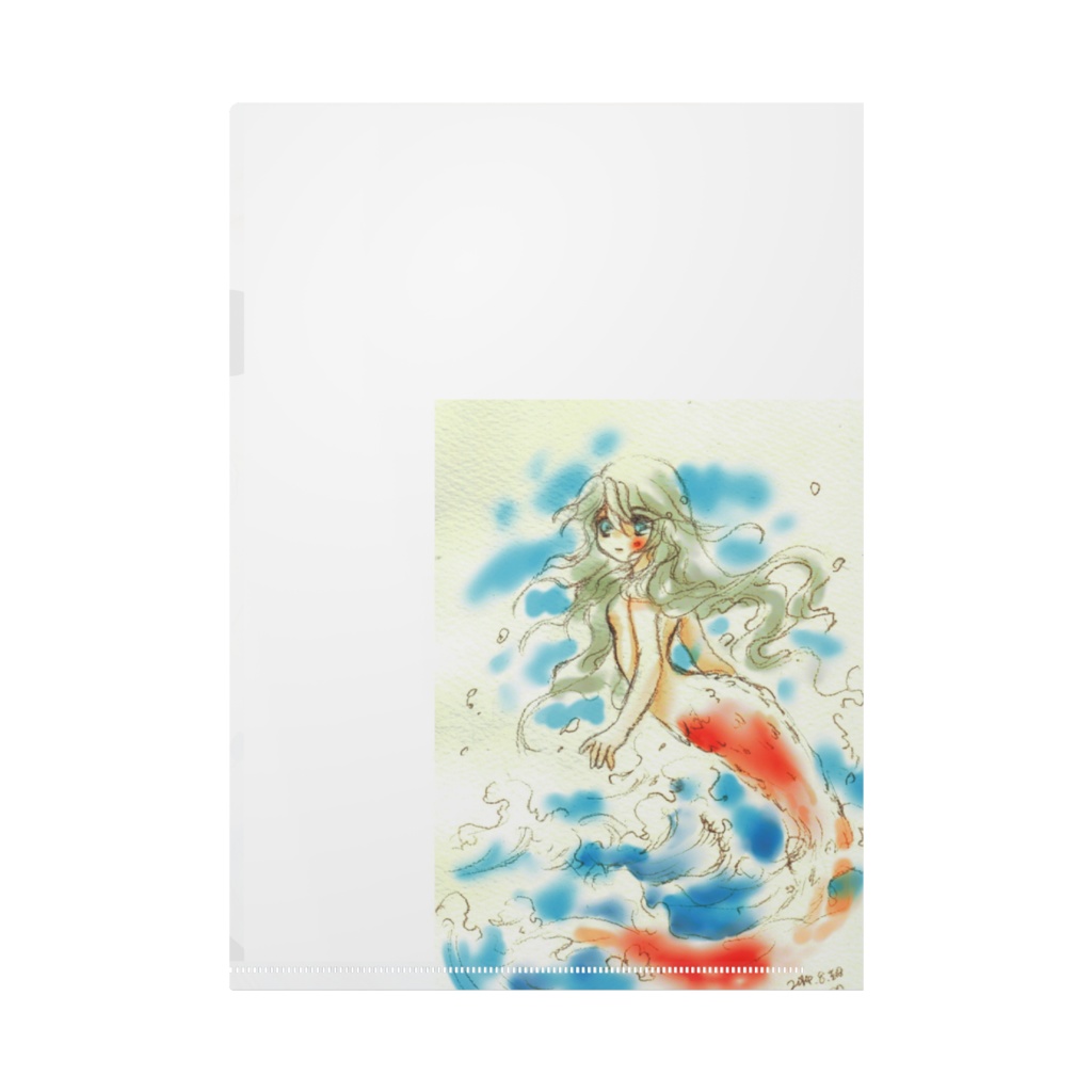 光を浴びる人魚