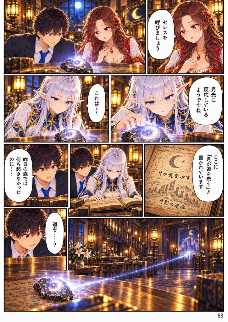 【全11話・約110P・フルカラー】異世界転移したら美女だらけの宿屋に就職しました!? 第1部 ~月灯り亭と月の道~本編