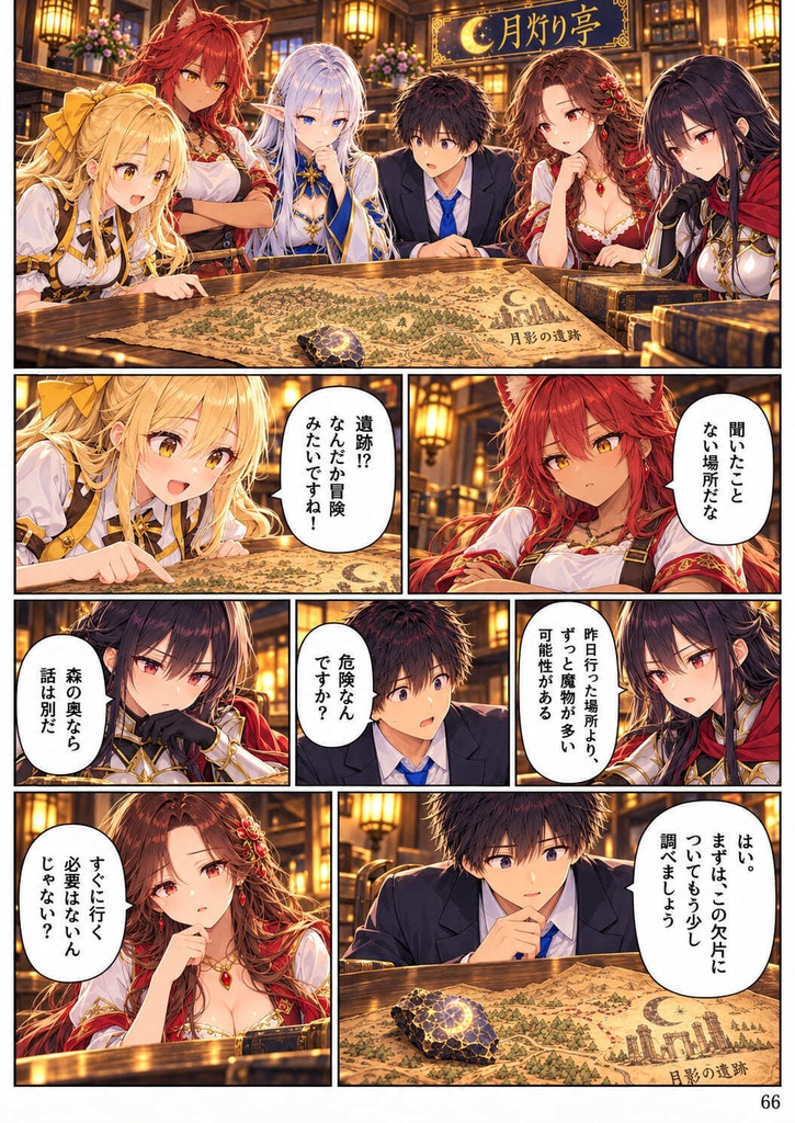 【全11話・約110P・フルカラー】異世界転移したら美女だらけの宿屋に就職しました!? 第1部 ~月灯り亭と月の道~本編