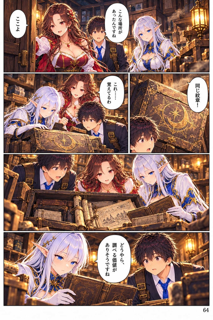 【全11話・約110P・フルカラー】異世界転移したら美女だらけの宿屋に就職しました!? 第1部 ~月灯り亭と月の道~本編