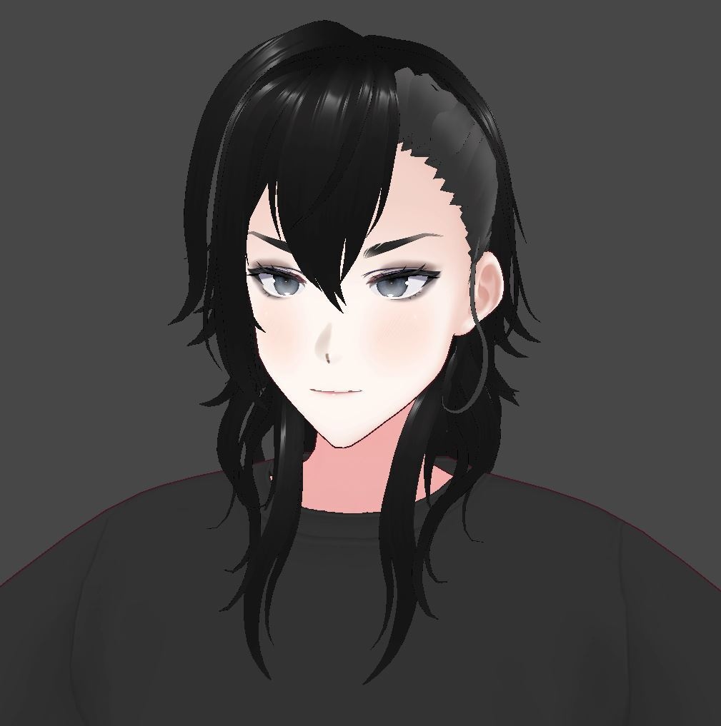 Messy Side Cut [VRoid Hair]