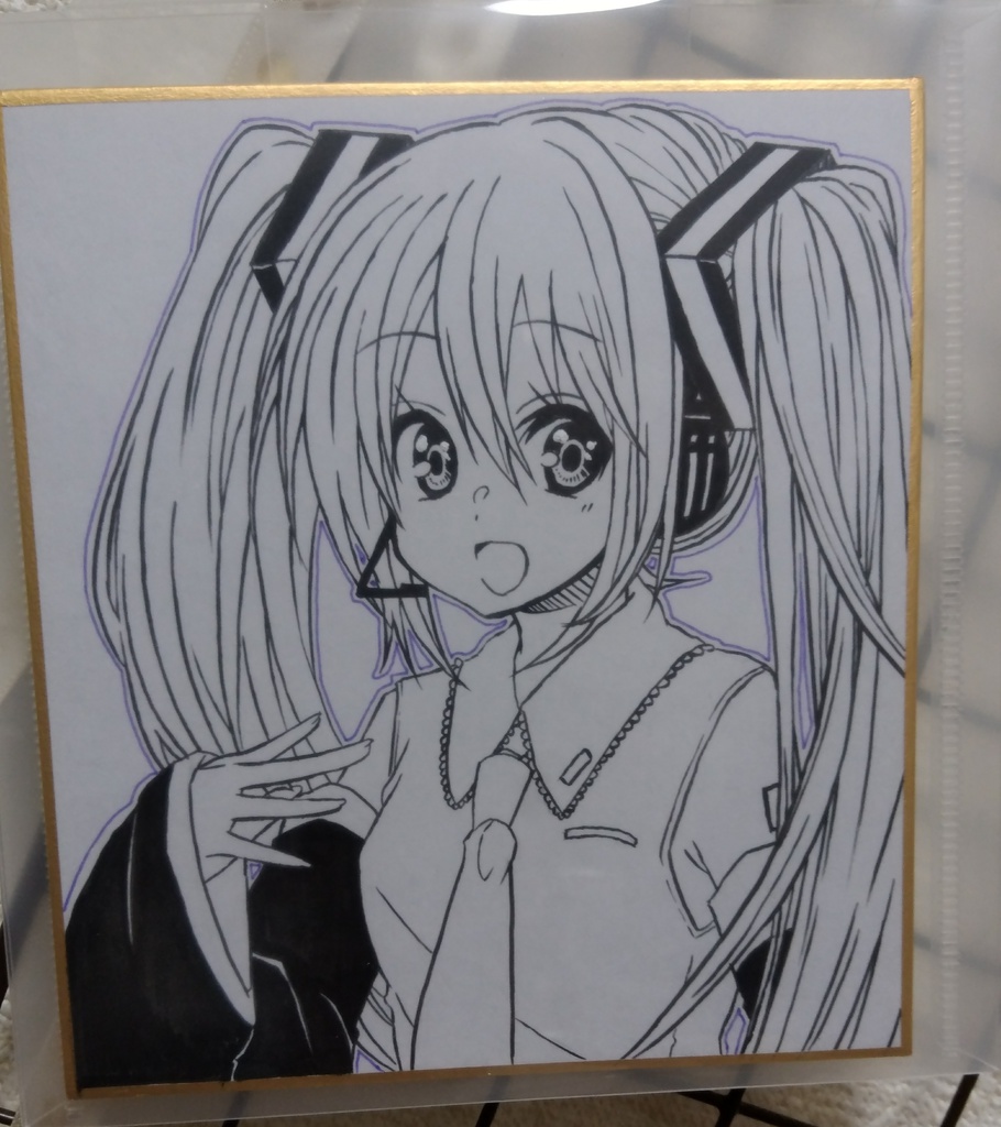 初音ミク　プチ色紙