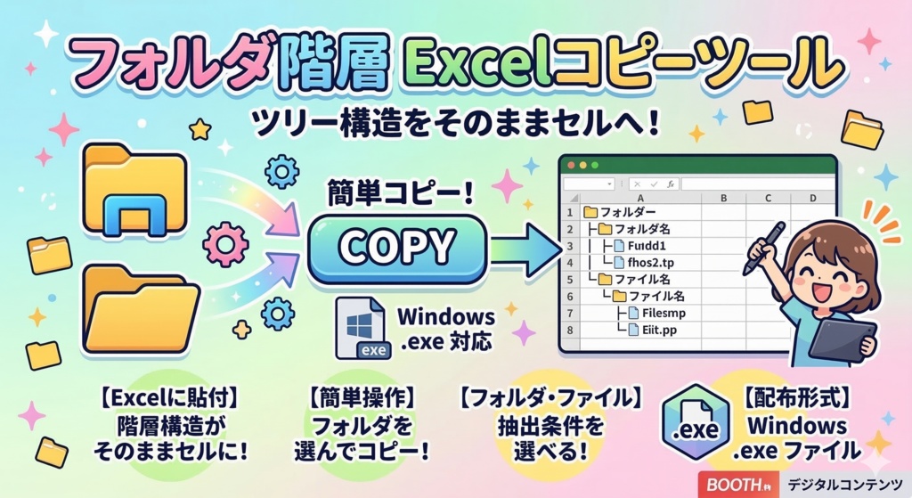 フォルダ構造 Excel一発コピーツール（K_folder_tree）