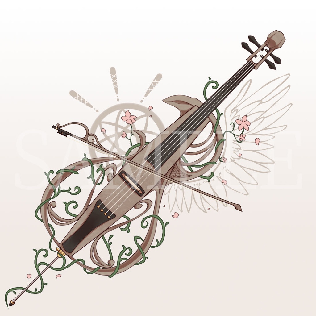 アクリルキーホルダー　チェロ