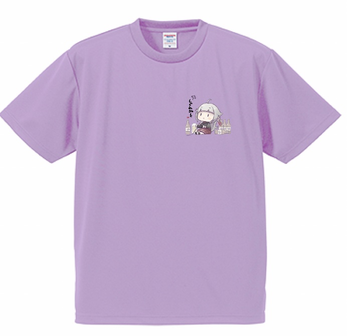 【リニューアル/ドライ素材+UV加工+新色】時雨ミトゆるふわ飲酒ゲーミングTシャツ