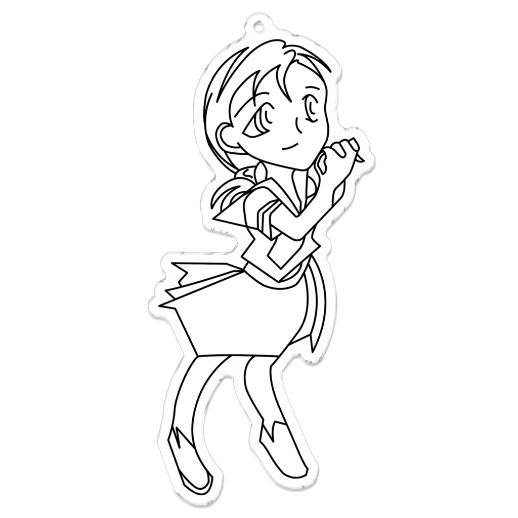 セーラー服線画アクキー