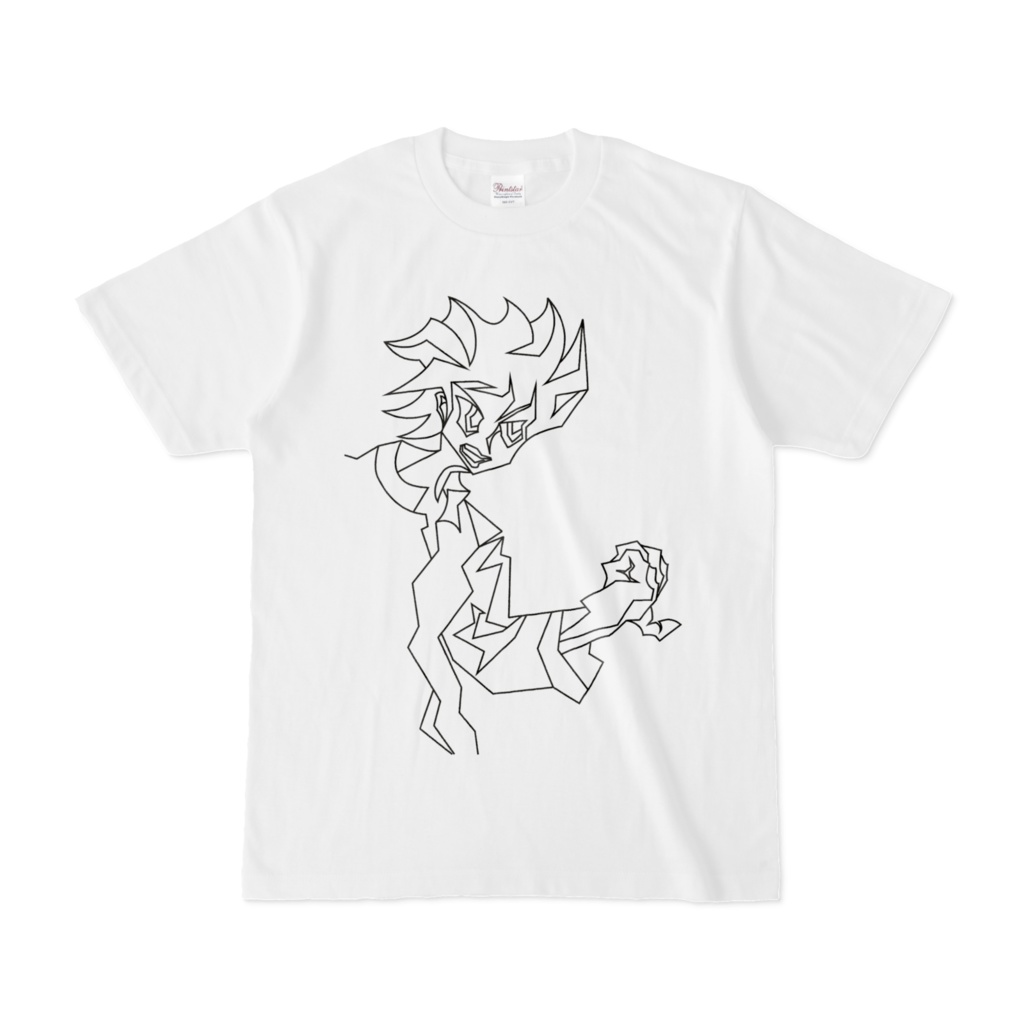 主張する線画Tシャツ