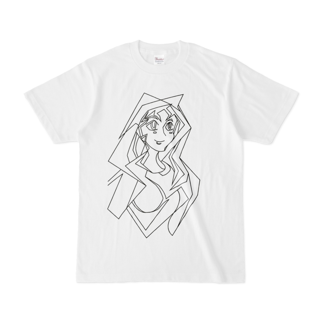 胸像線画Tシャツ