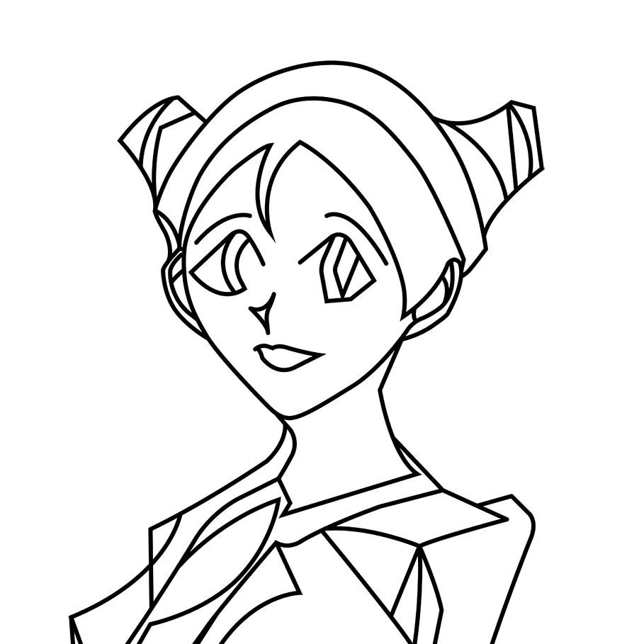 9月線画缶バッジ