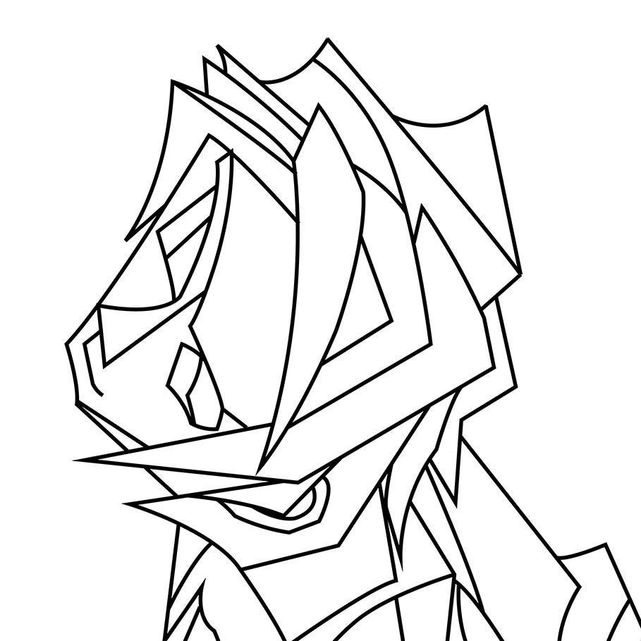 4人組線画缶バッジ②