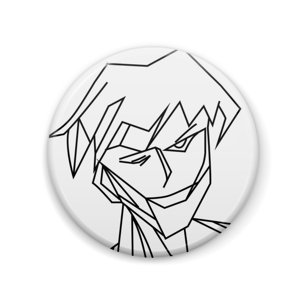 4人組線画缶バッジ④