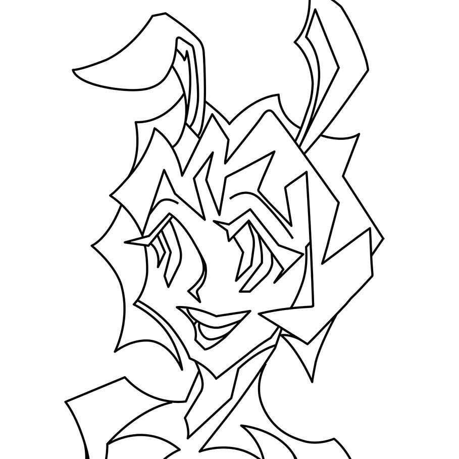 5月線画缶バッジ