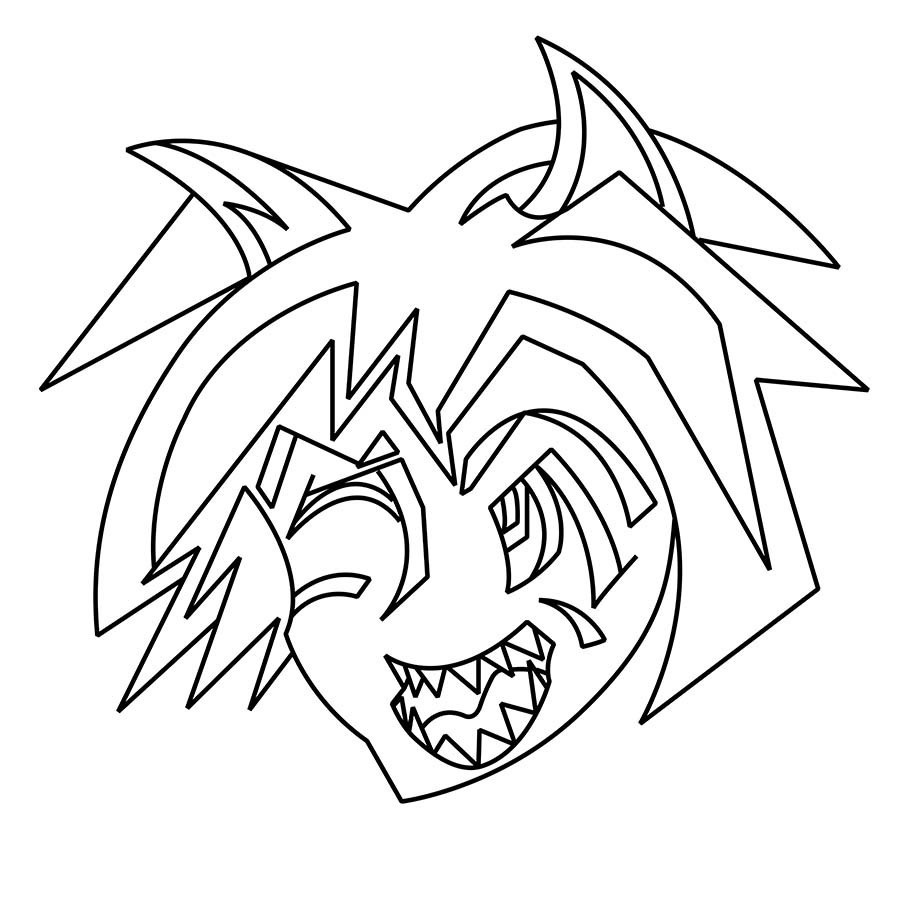 7月線画缶バッジ