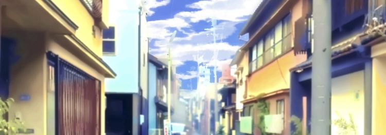 【背景素材】路地【クレジット不要】