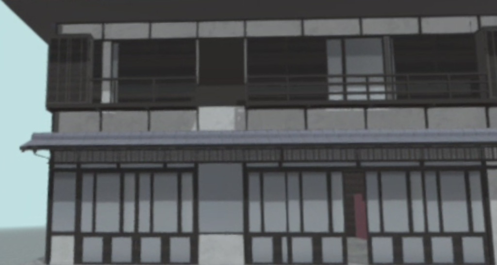 【3D背景素材】洋館の合間にIN! 町家