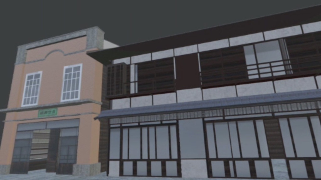 【3D背景素材】洋館の合間にIN! 町家