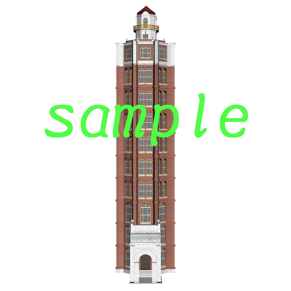 【3D背景素材】≪古き情景≫凌雲閣 ~浅草・明治・大正・昭和~