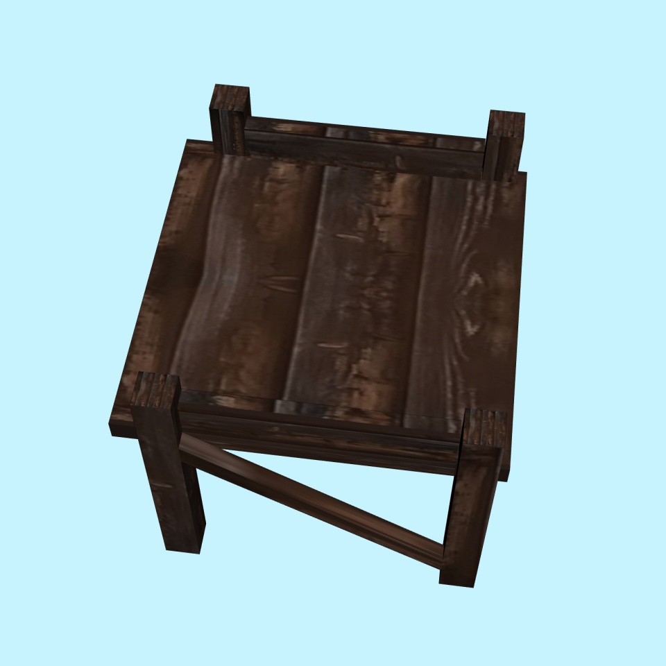 【3D背景素材】川沿いの道