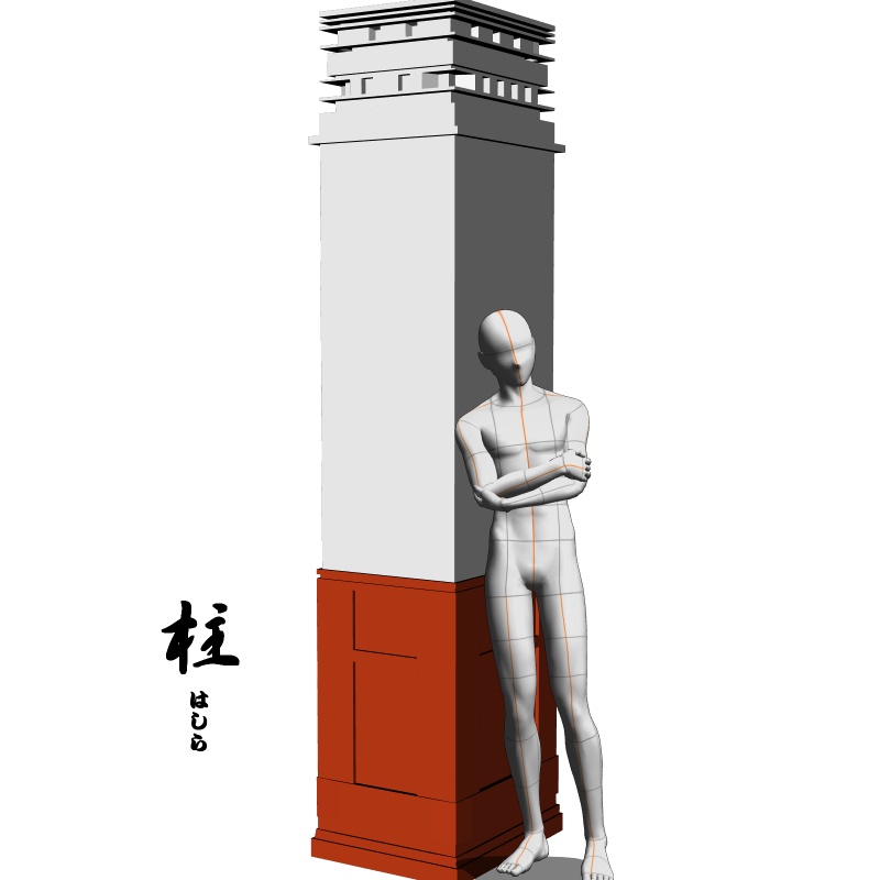 【3D背景素材】天窓のある談話室(仕事場)執務室