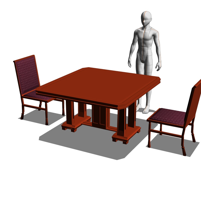 【3D背景素材】天窓のある談話室(仕事場)執務室