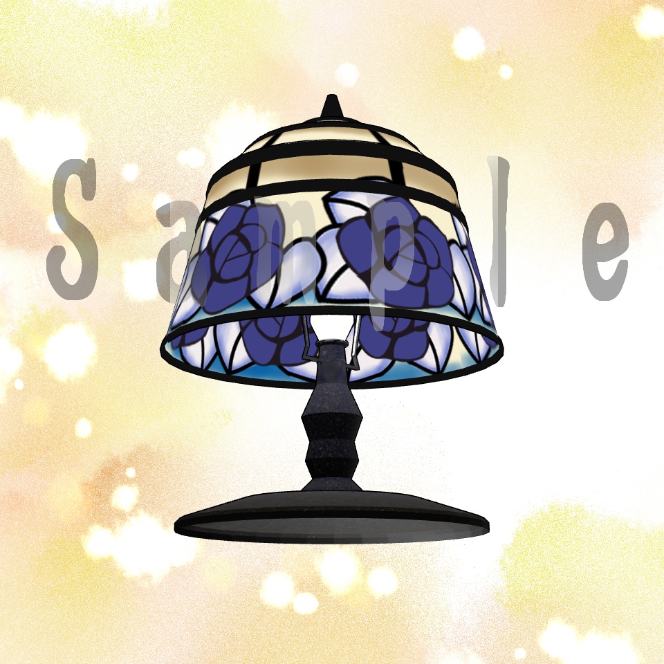 【3D背景素材】レトロなランプ