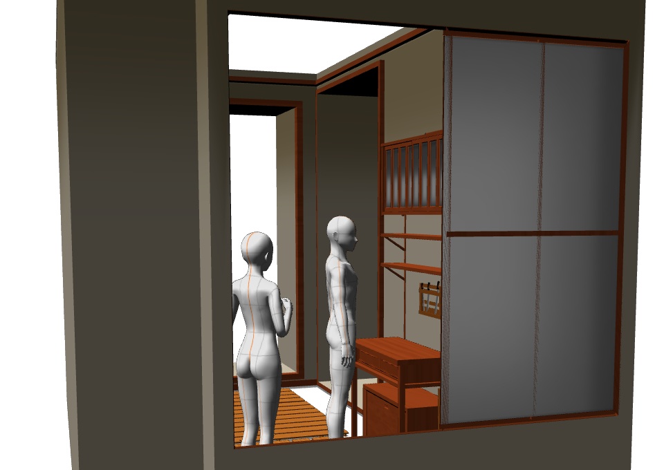 【3D背景素材】レトロなキッチン(アパート)