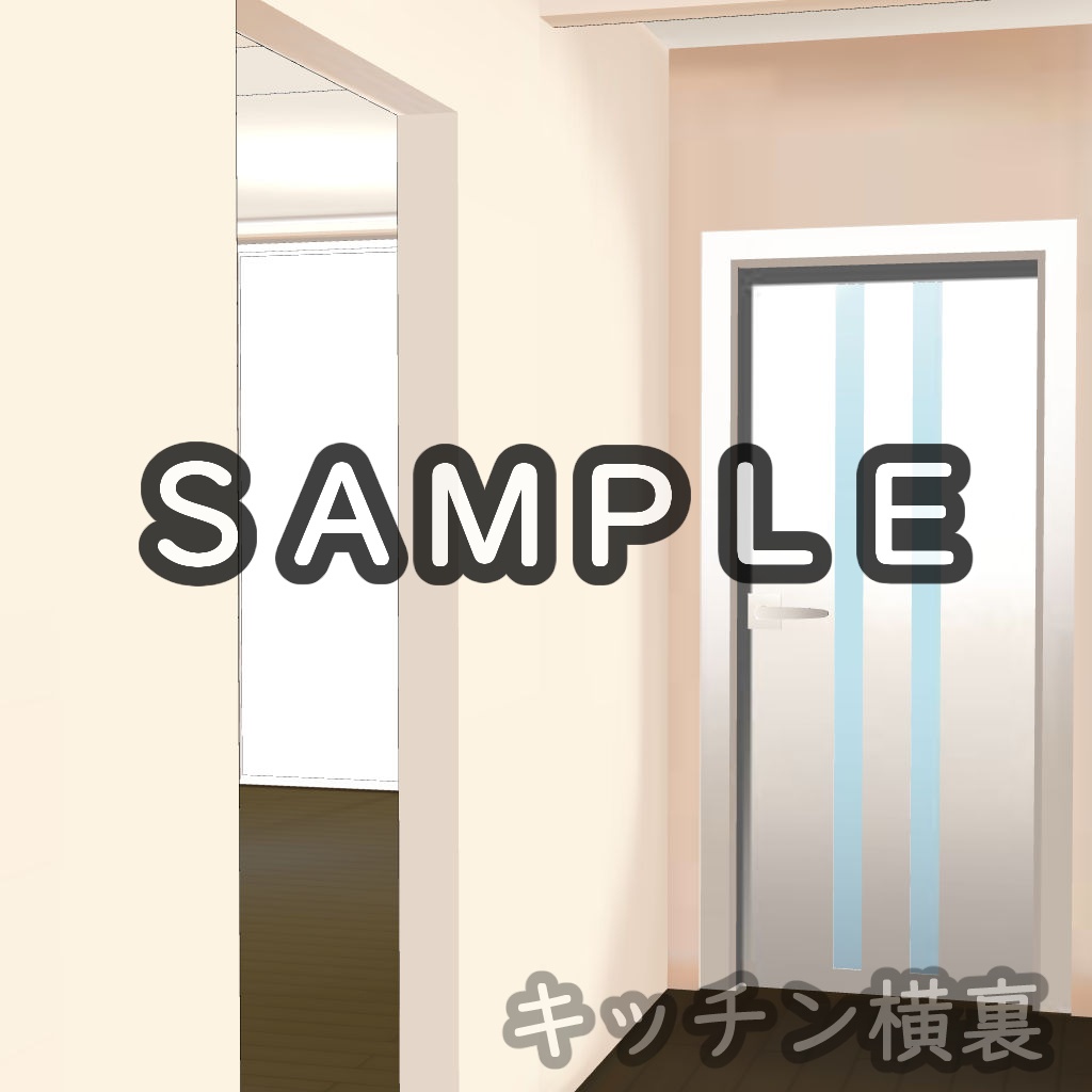 【3D背景素材】ほんのりセレブのマンション・リビング