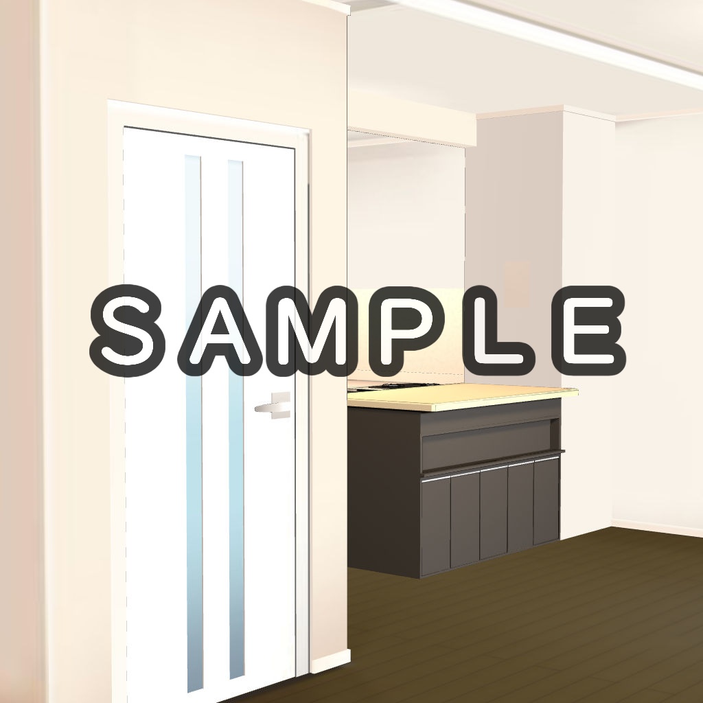 【3D背景素材】ほんのりセレブのマンション・リビング